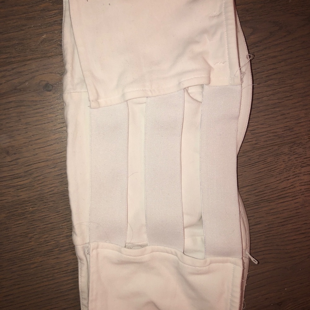 White crop tube top